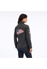 Ariat Ariat Ladies Charcoal Patriot 10041438 Softshell Jacket