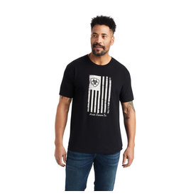 Ariat Ariat Men's Flag Faded 10042654 Black T-Shirt