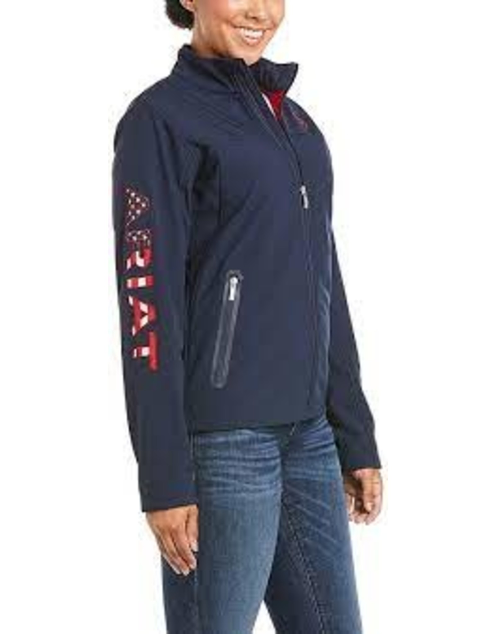 Ariat Ariat  Ladies Team USA 10028257 Navy Softshell Jacket