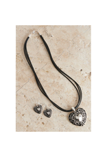 Blazin Roxx Blazin Roxx Crystal Heart Jewelry 29433 Set