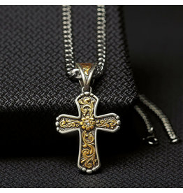 Twister Twister Gold Cross Necklace 32120