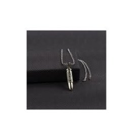 Twister Silver Strike Bullet Necklace D47136