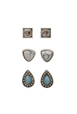Silver Strike Silver Strike Stud Earring Set DE021SBTQ