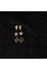 Silver Strike Silver Strike Cactus/Lightning Bolt Stud Earring Set D460013697