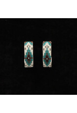 Silver Strike Silver Strike Southwest Beaded Earrings D4600119