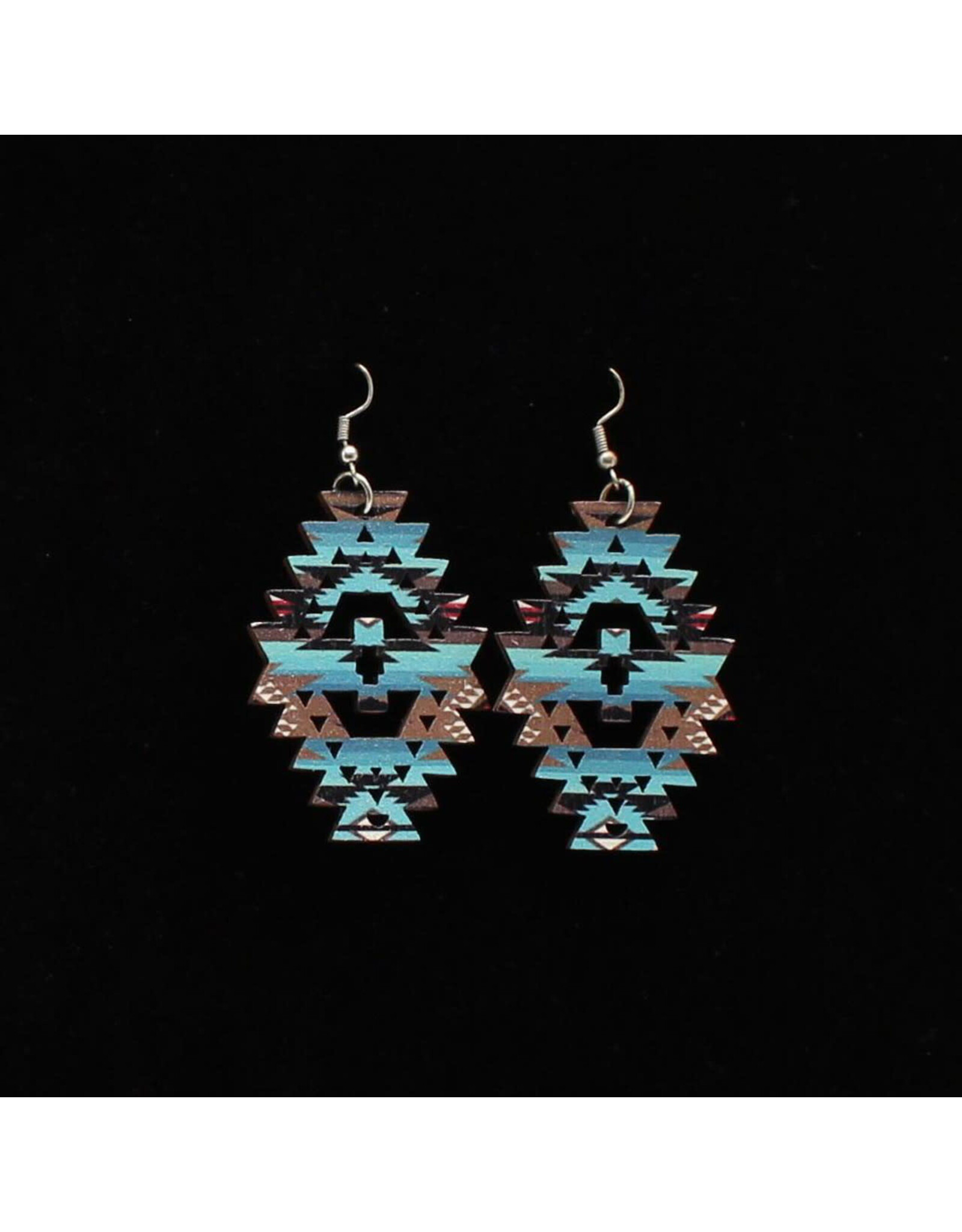 Silver Strike Blazin Roxx Southwest Cutout Earrings 30456