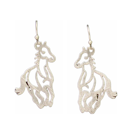 Silver Strike Silver Running Horse Earrings D460012836