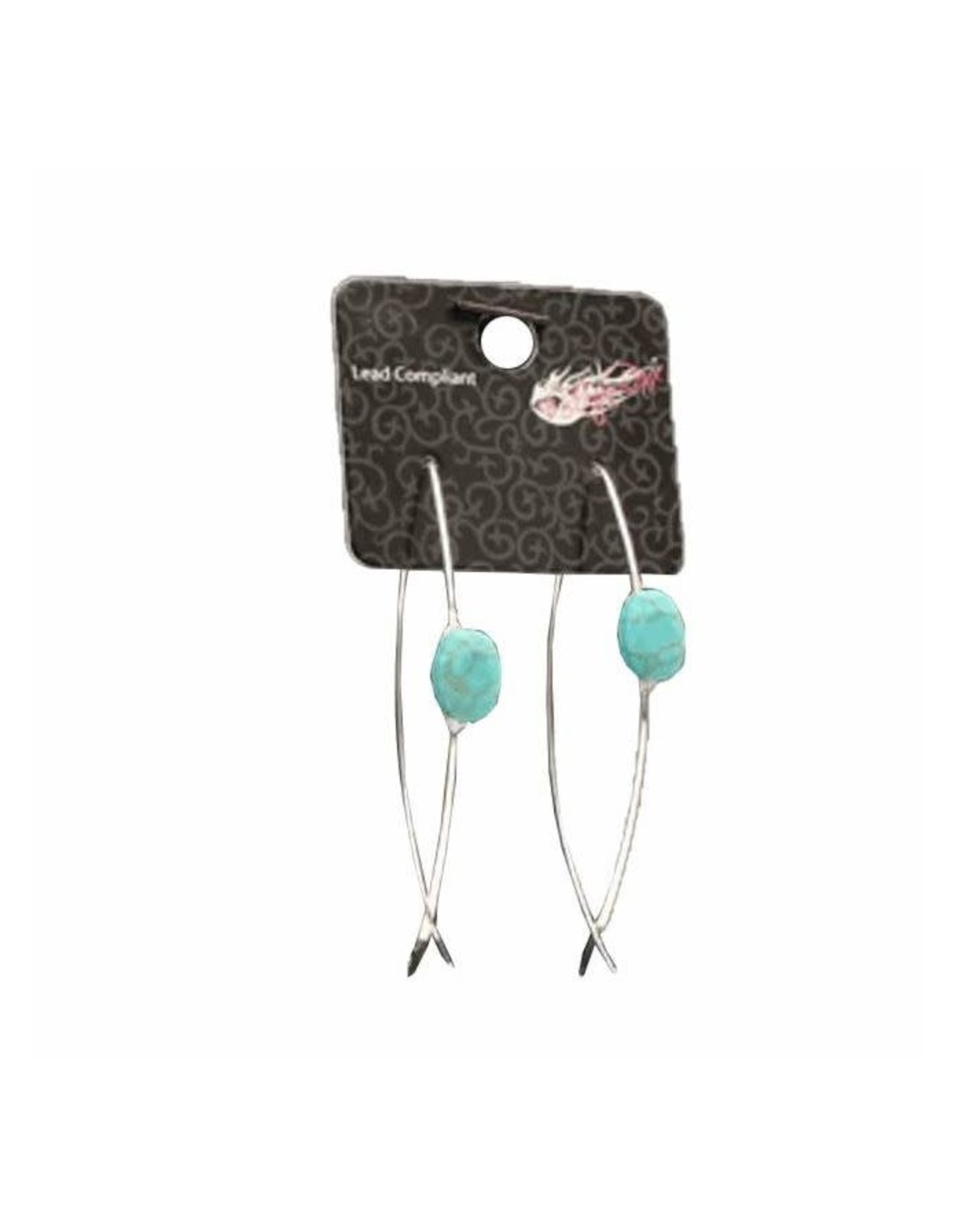 Blazin Roxx Blazin Roxx Turquoise Drop Earrings 30918