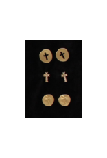 Blazin Roxx Blazin Roxx Cross Stud Earring Set 3049835