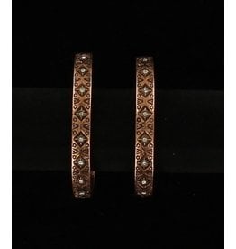 Blazin Roxx Blazin Roxx Copper Aztec Hoop Earrings 29014