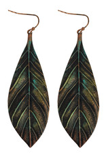 Blazin Roxx Blazin Roxx Feather Patina Earrings 30836