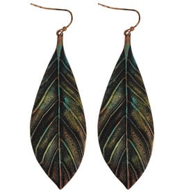 Blazin Roxx Blazin Roxx Feather Patina Earrings 30836