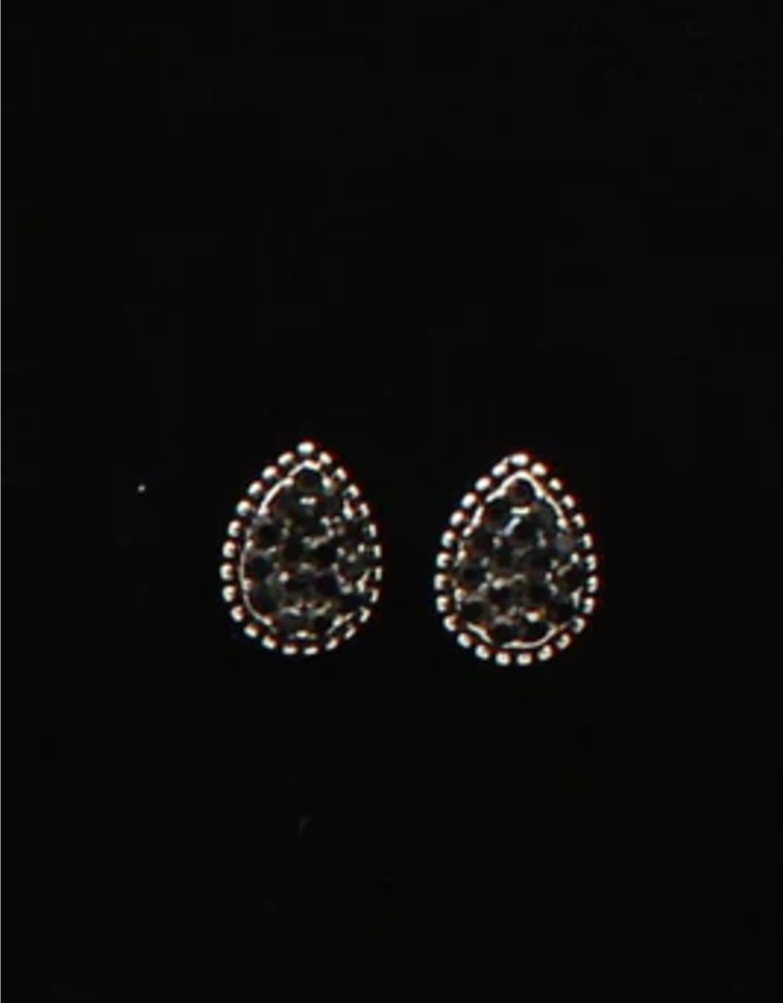 Silver Strike Silver Strike Black Stud Earrings DE350SBK
