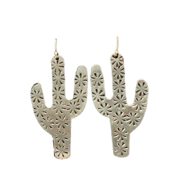 Silver Strike Silver Strike Floral Cactus Earrings D460014036