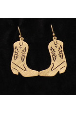 Silver Strike Silver Strike Cutout Metal Cowboy Boot Earrings D460012736