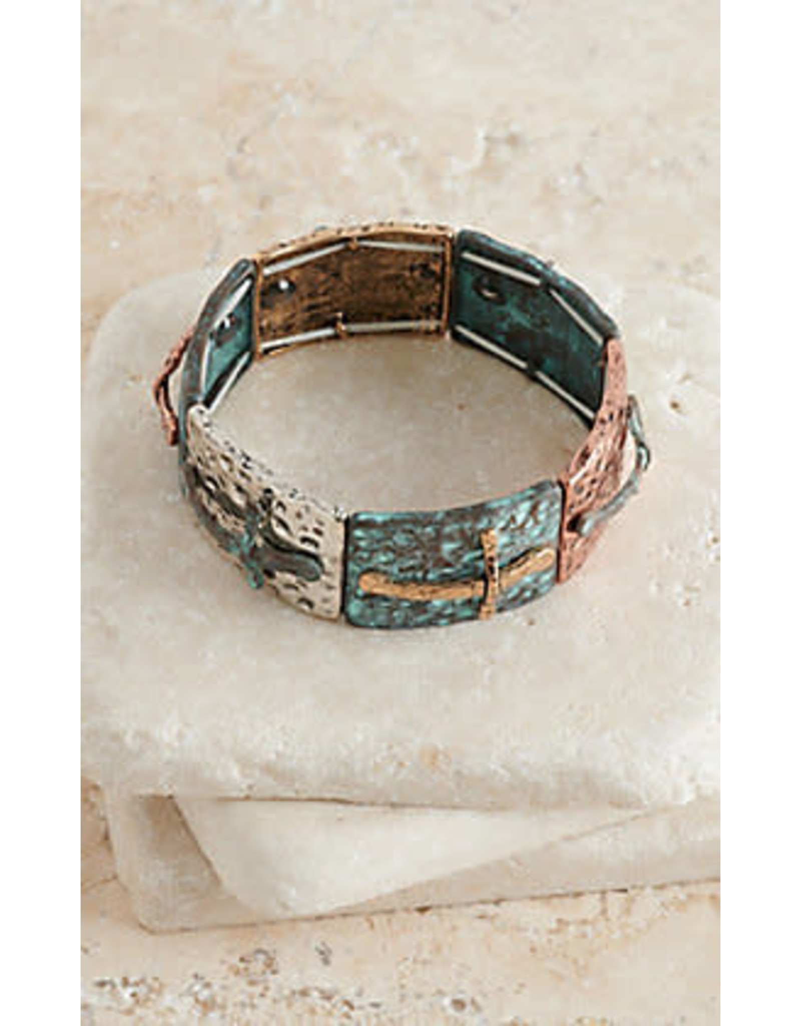 Blazin Roxx Blazin Roxx Patinaed Cross 29046 Bracelet