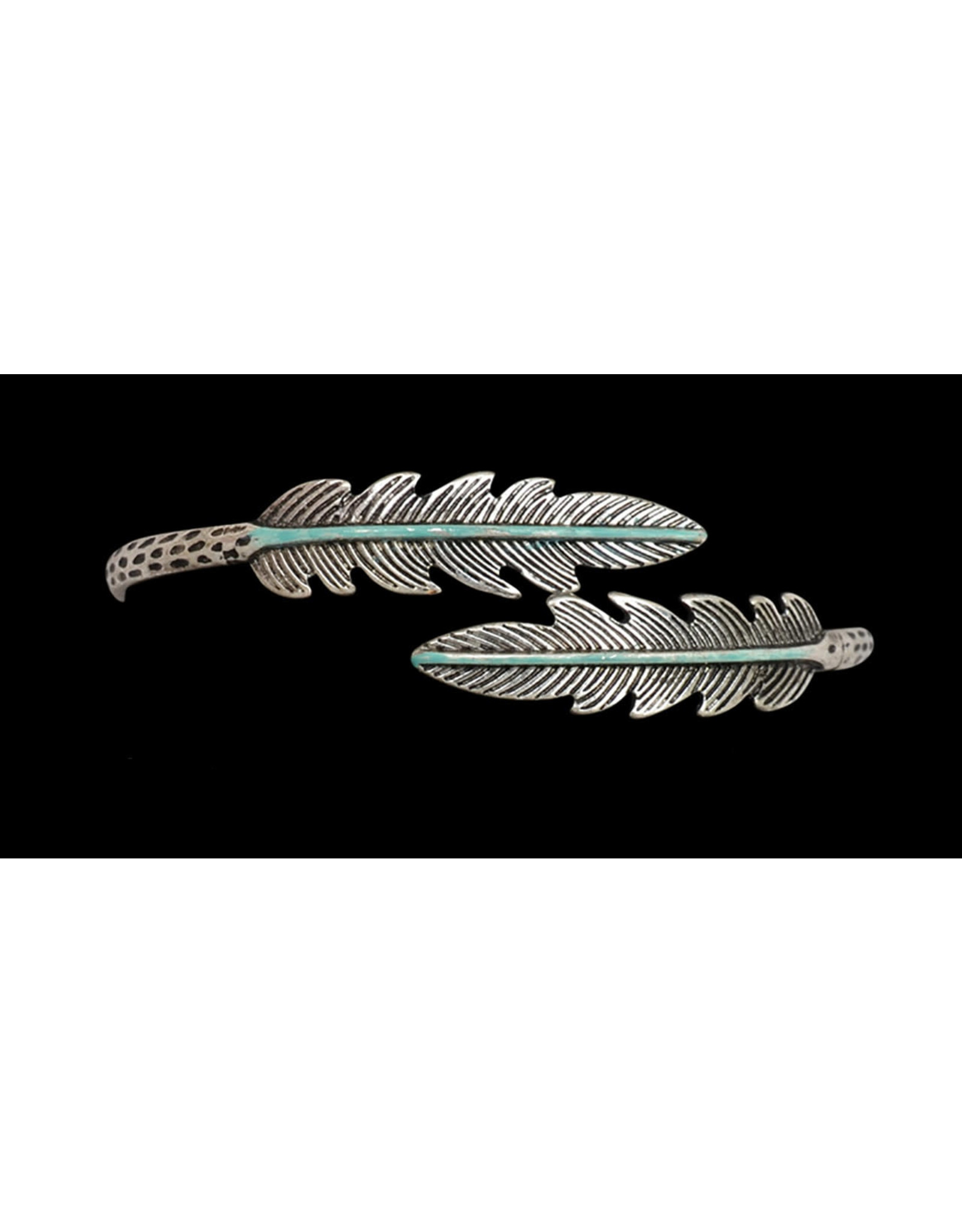 Silver Strike Silver Strike Feather Hinged Bracelet DLB0335