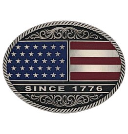 Attitude Jewelry Attitude Since 1776 American Flag Belt Buckle A867