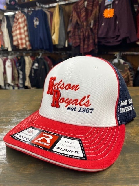 Nelson Royal's Est. Flexfit Red/White/Blue Cap ASST. SIZES - Nelson Royal's