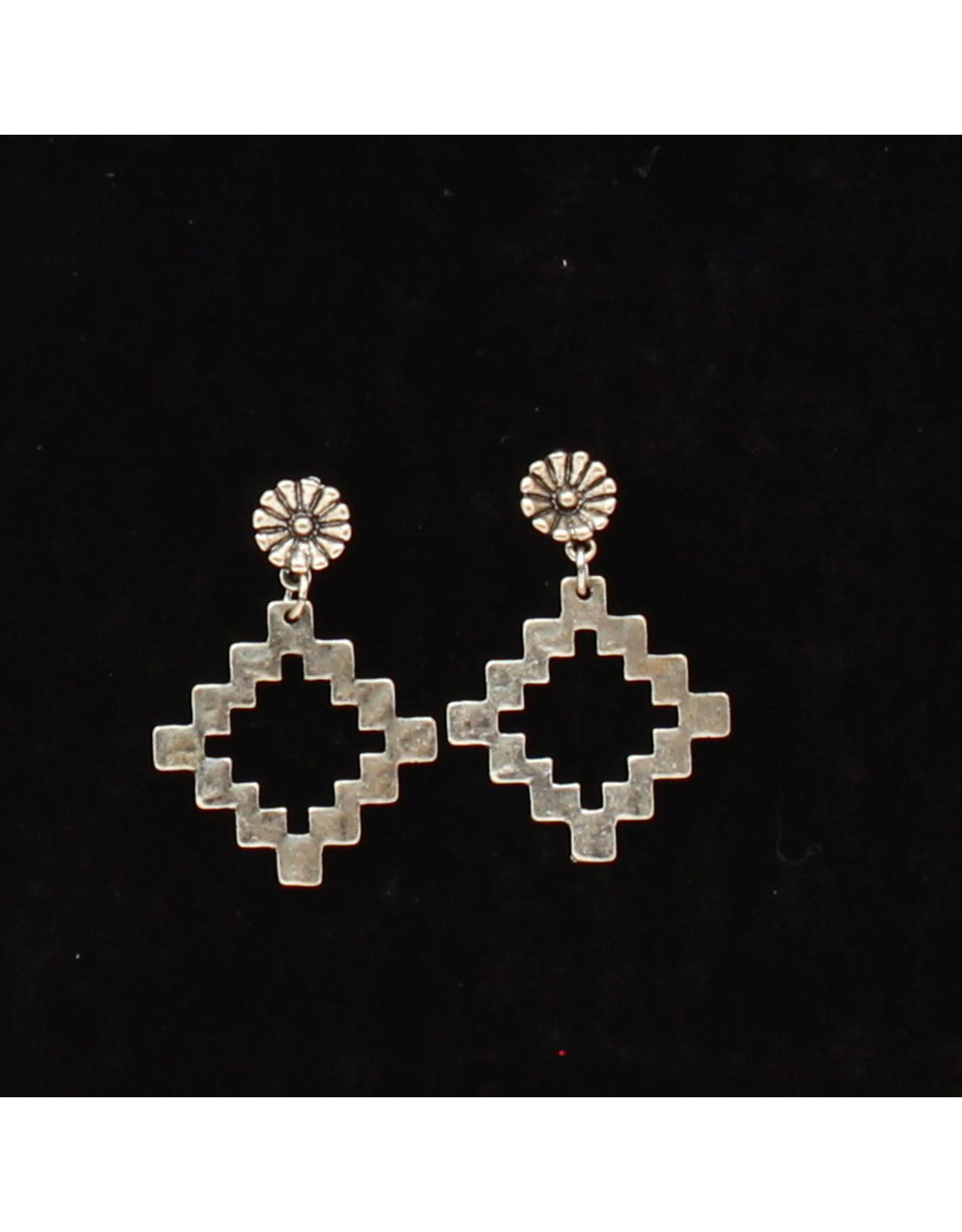 Silver Strike Silver Strike Silver Aztec Earrings D460014236