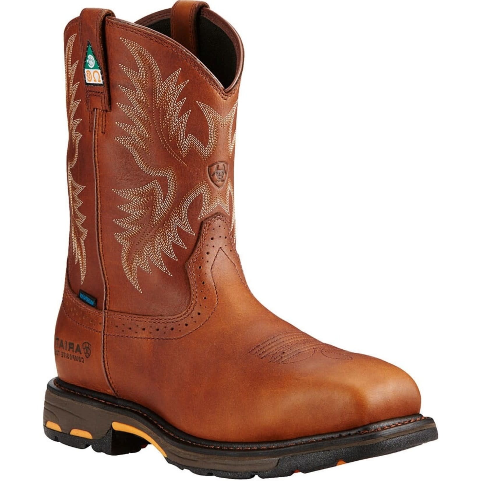 Ariat Work Dark Brown Leather Waterproof Boots with Composite Toe size 13EE Amazon.com | ARIAT Men main image 3