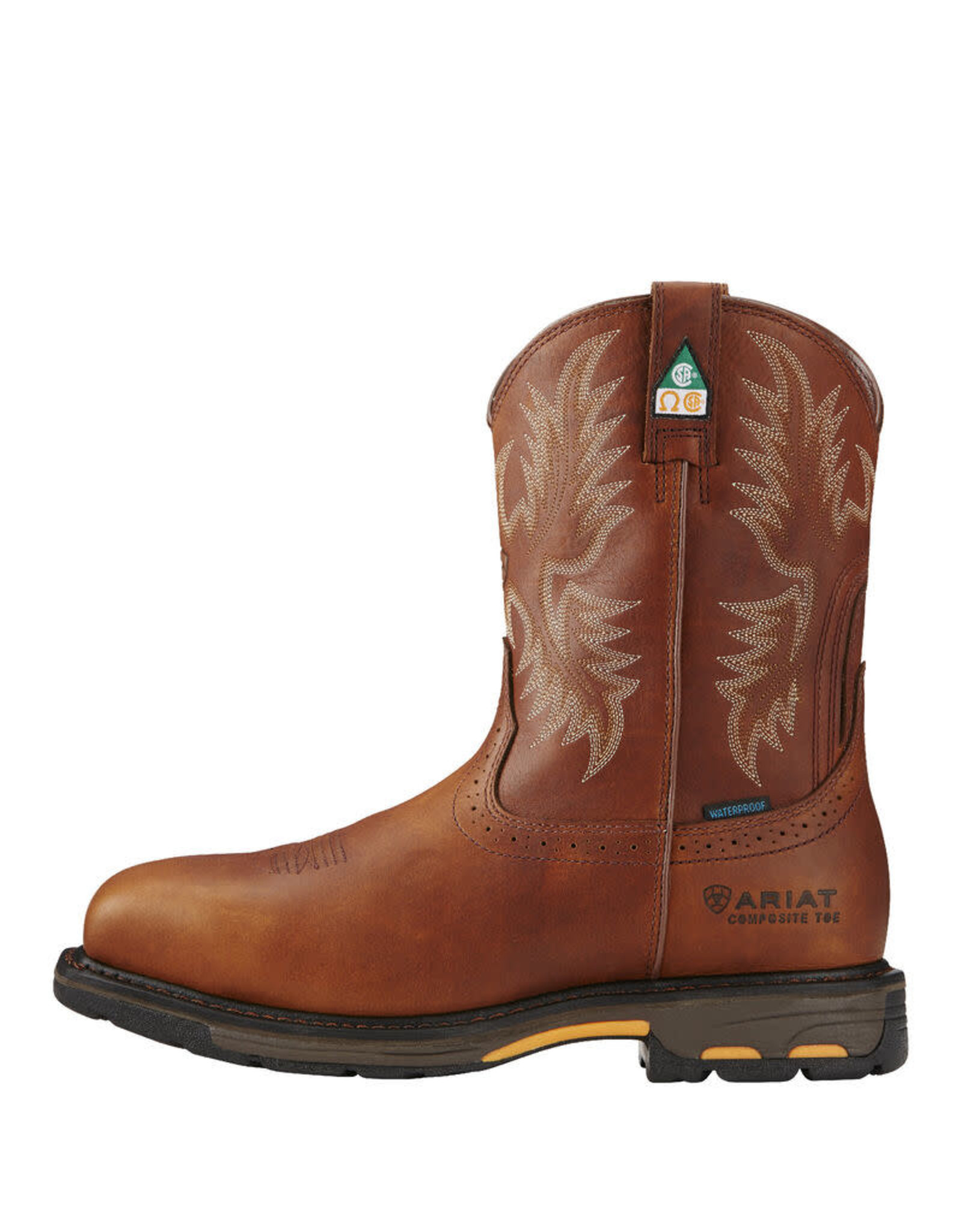 Ariat Men's Workhog Dark Copper CSA 10017175 Waterproof Composite Toe  Work Boots