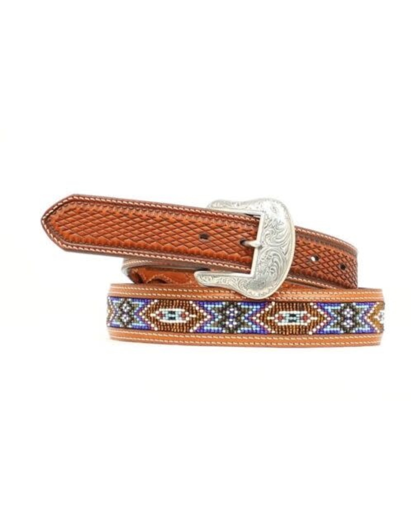 Nocona Nocona Mens Blue Beaded Belt N2484408 disc.