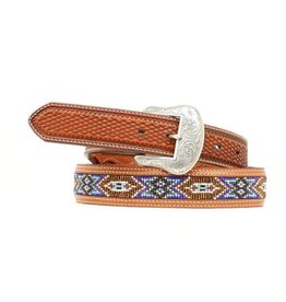 Nocona Nocona Mens Blue Beaded Belt N2484408 disc.