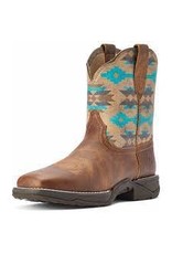 Ariat Ariat Ladies Anthem Shortie Savannah Turquoise Aztec 10042576 Western Boots