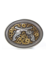 M&F Nocona Belt Buckle 37009 Crossing Guns Buckle