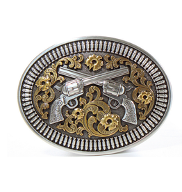 M&F Nocona Belt Buckle 37009 Crossing Guns Buckle
