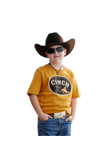 Cinch Cinch Boy’s Gold Grit and Guts MTT7670122 Logo Tee