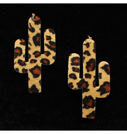 Blazin Roxx Blazin Roxx Leopard Cactus Earrings 30966