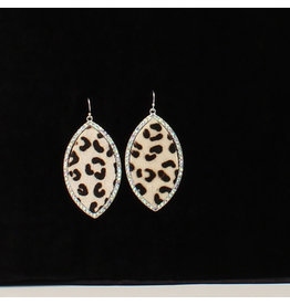 Silver Strike Silver Strike Leopard Crystal Earrings D460013105