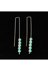 Silver Strike Silver Strike Aqua Bead Drop Earrings D4600114