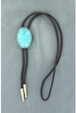 M&F Double S Turquoise Stone Bolo Tie 22838