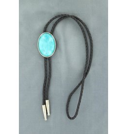 M&F Double S Turquoise Stone Bolo Tie 22838