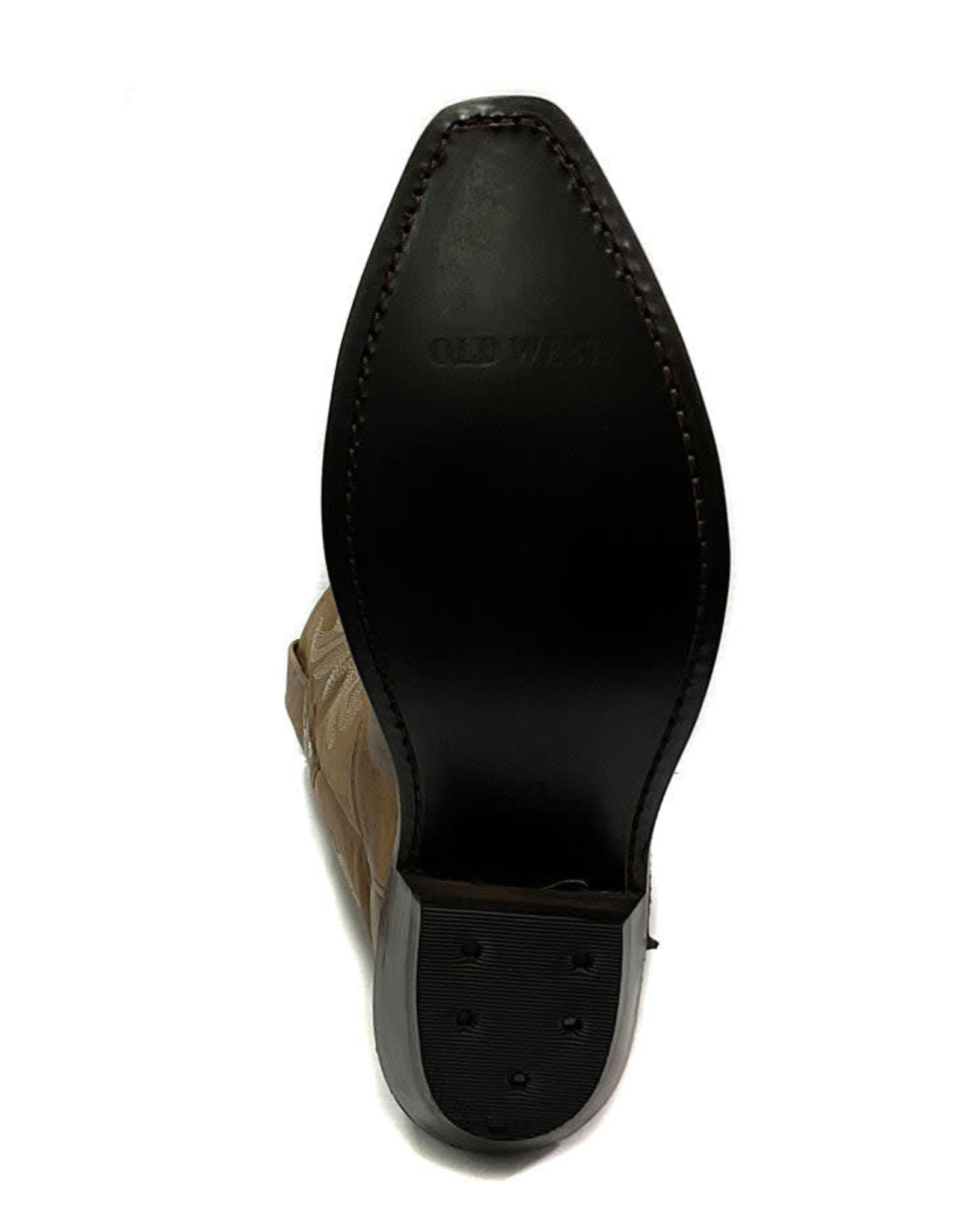 Old West Old West Ladies LF1610 Distressed Tan Snip Toe Western Boots