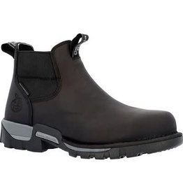 Georgia Boot Men’s Eagle 1 Waterproof Chelsea Black GB00563 Steel Toe Work Boots