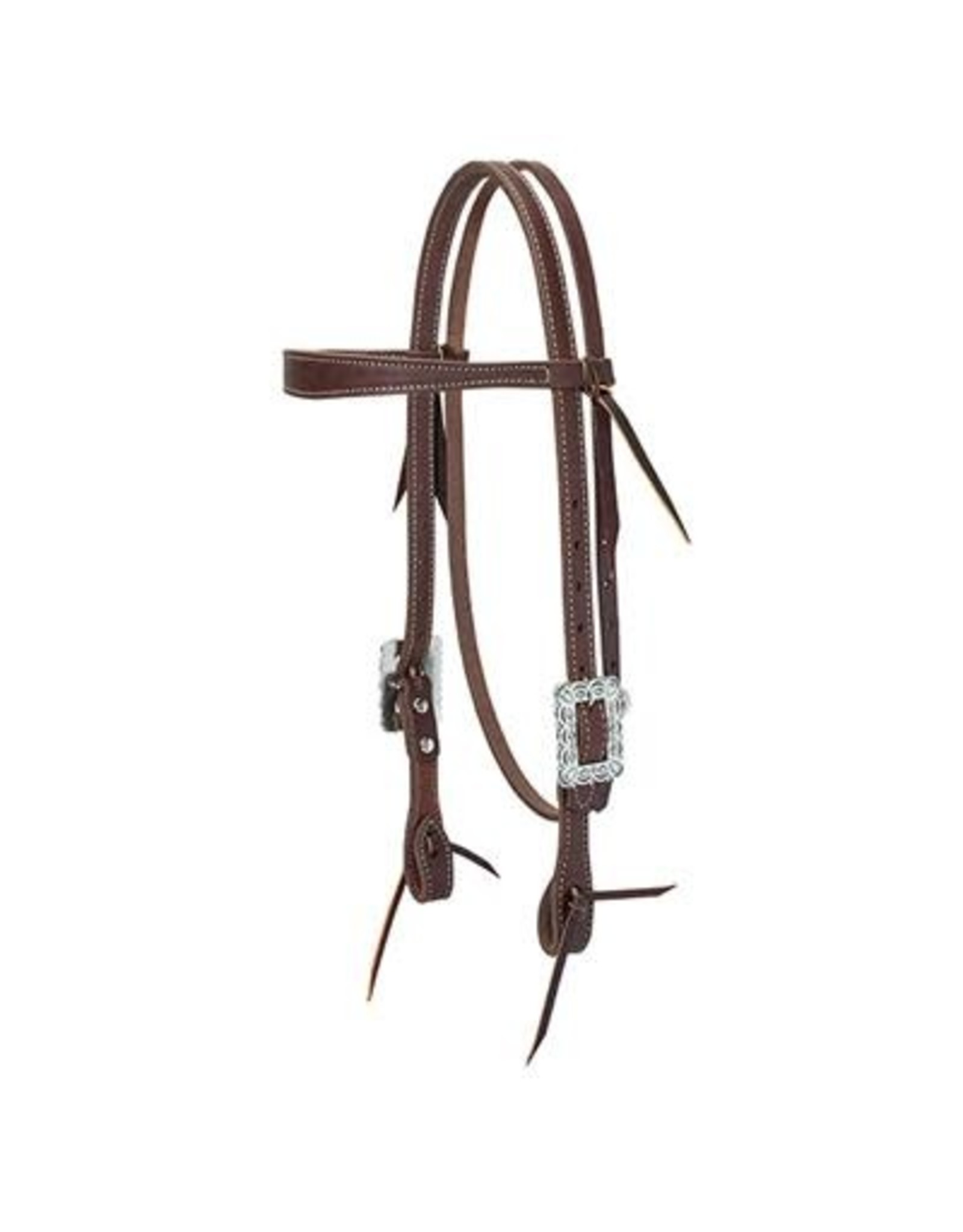 Weaver  Rough Out Oiled Canyon Rose Headstall 10-0750
