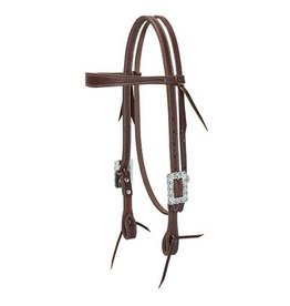 Weaver Weaver Rough Out Oiled Canyon Rose Headstall 10-0750