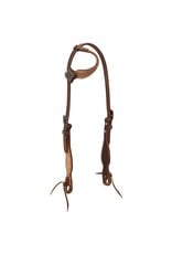 Weaver  Rough Out Oiled Canyon Rose One Ear Headstall 10-0751