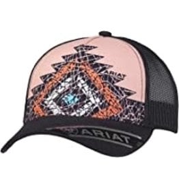 Ariat Ariat Ladies Pink/Black Aztec A300015730 Ball Cap