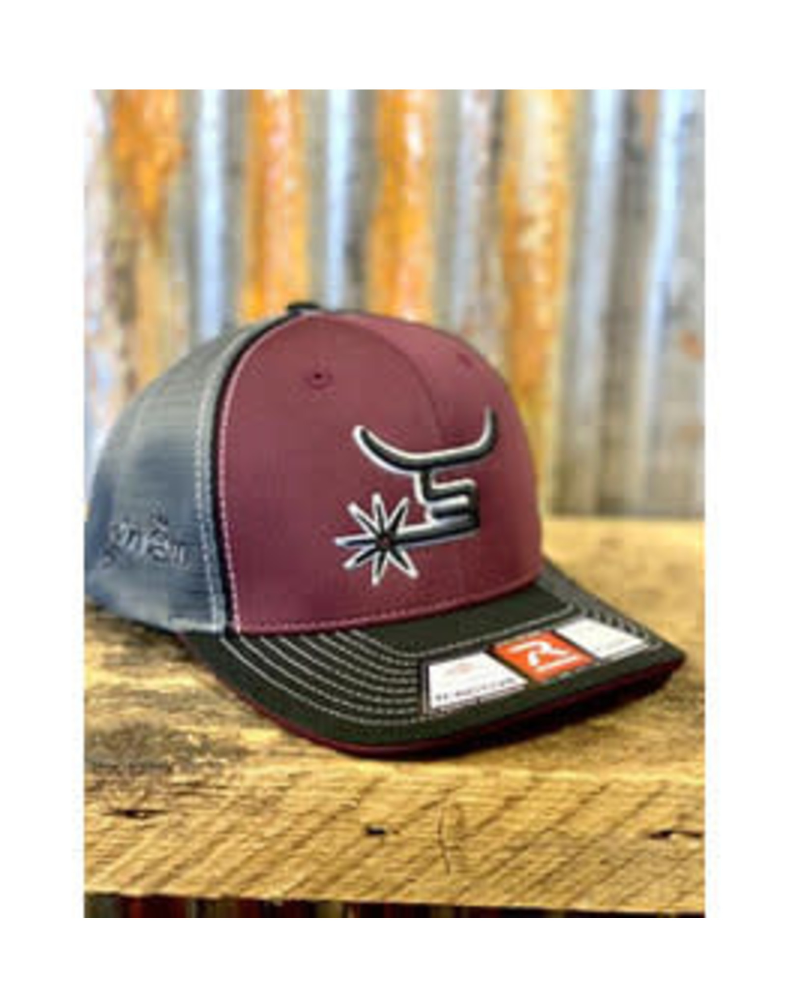 Spin Em Spin Em Wells Burgundy Flexfit Cap S/M