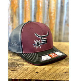 Spin Em Spin Em Wells Burgundy Flexfit Cap S/M
