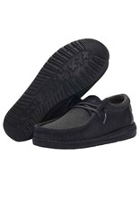 Hey Dude Kids Wally Youth 130134900 Black Casual Shoes