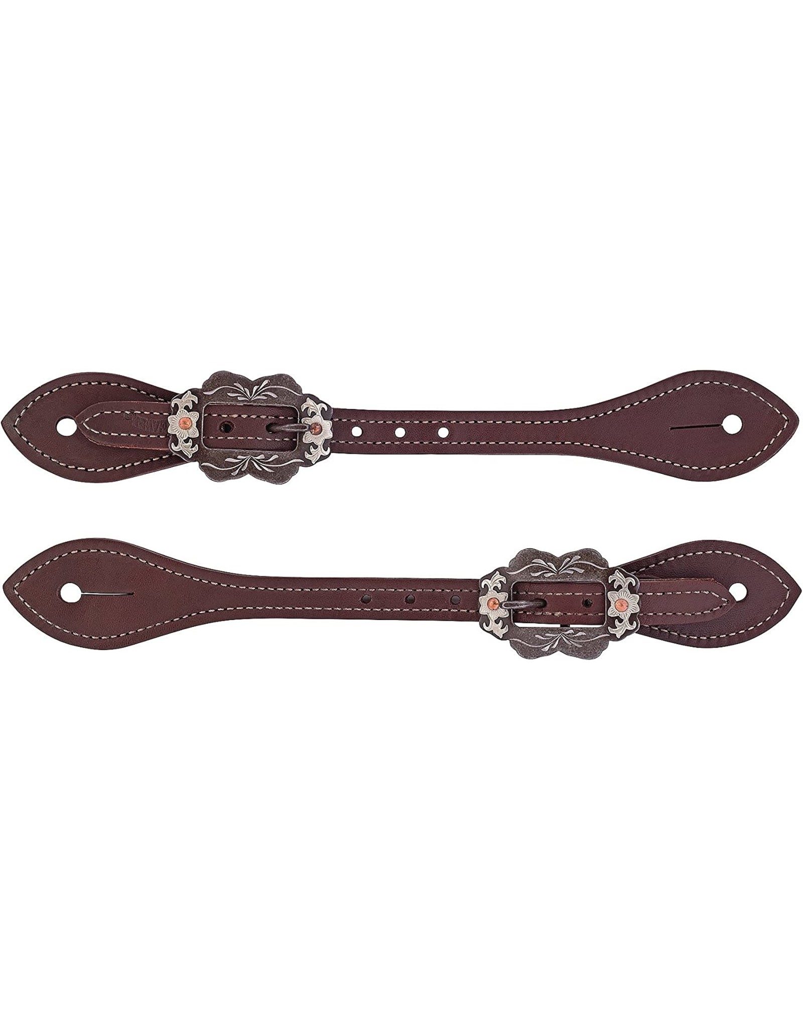 Weaver Weaver Mens Flared Canyon Rose Spur Straps 30-0302