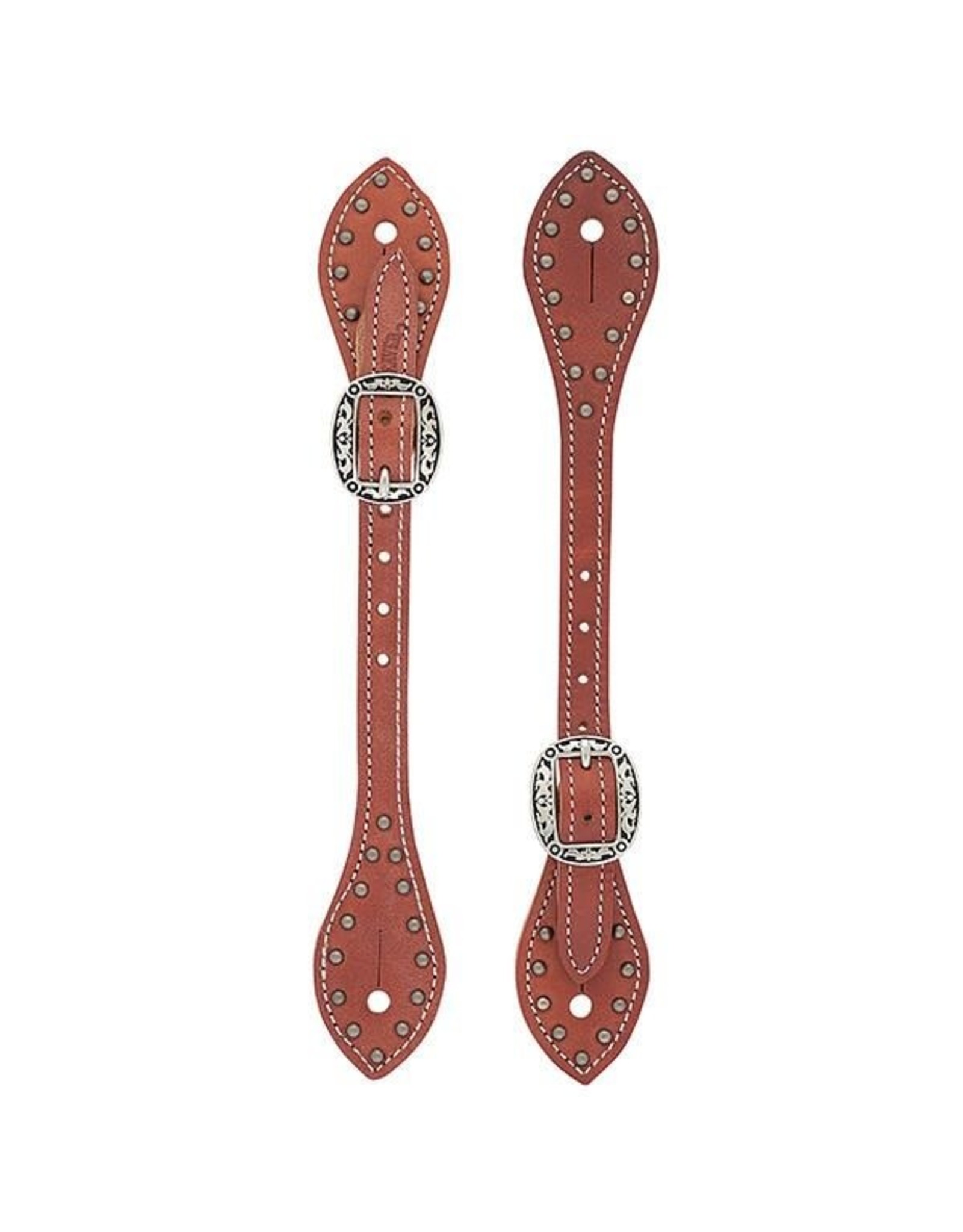 Weaver Mens Flared/Spotted Canyon Rose Spur Straps 30-0301