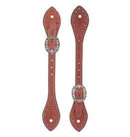 Weaver Weaver Mens Flared/Spotted Canyon Rose Spur Straps 30-0301