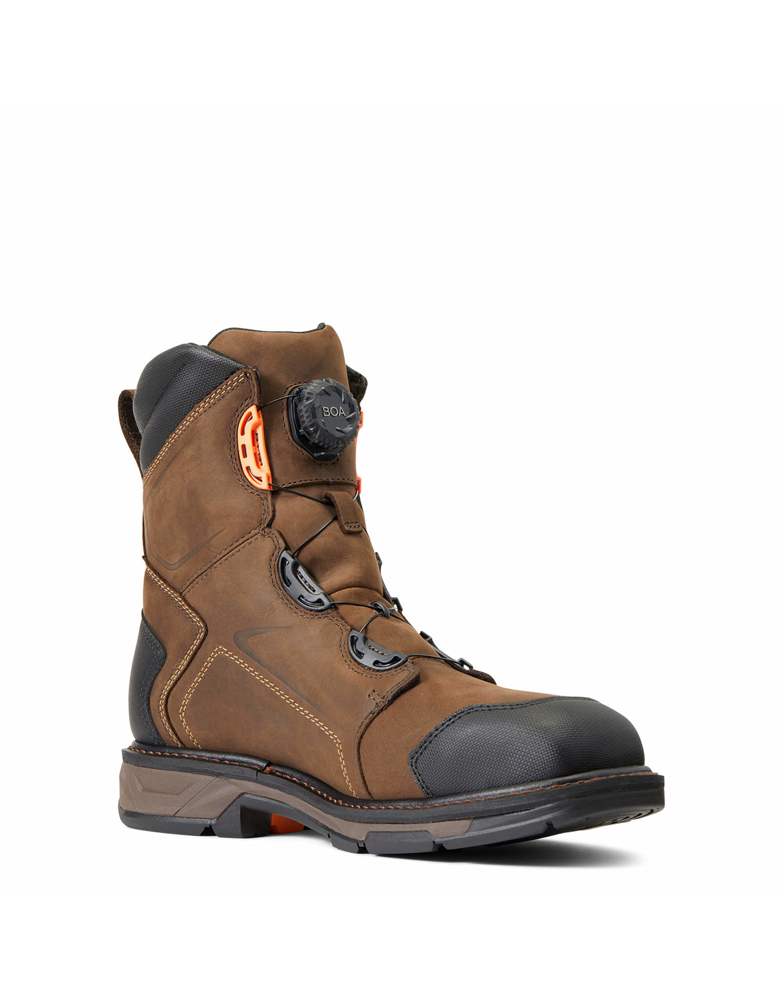 Ariat Men's Workhog XT 8” BOA H2O Chocolate Brown 10038922 Carbon Toe Work Boots